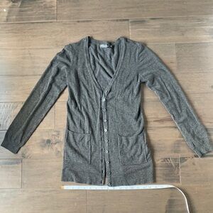 Button up cardigan charcoal grey